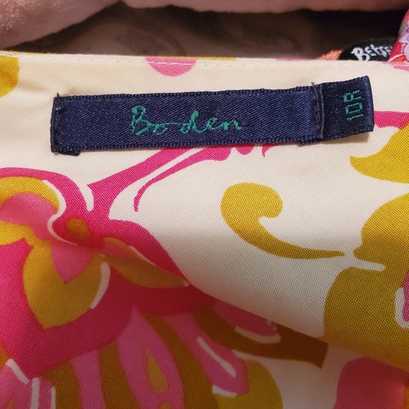 BODEN Floral Sleeveless Dress 10 R - Picture 6 of 8